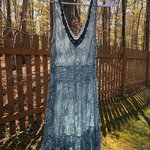 Free people lace sequined mini dress